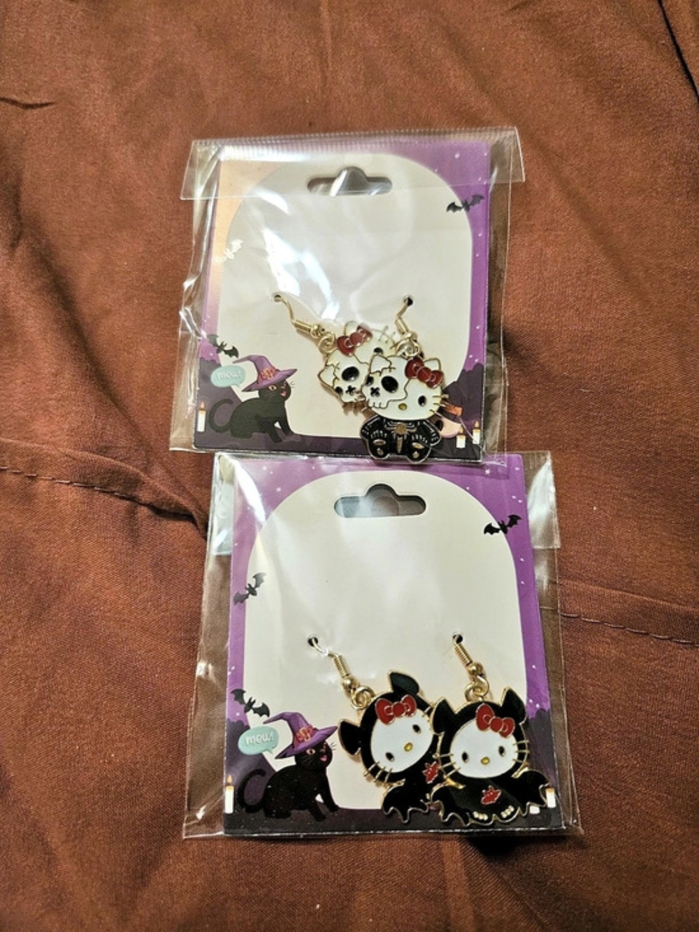 Hello Kitty Halloween Earrings NWT
